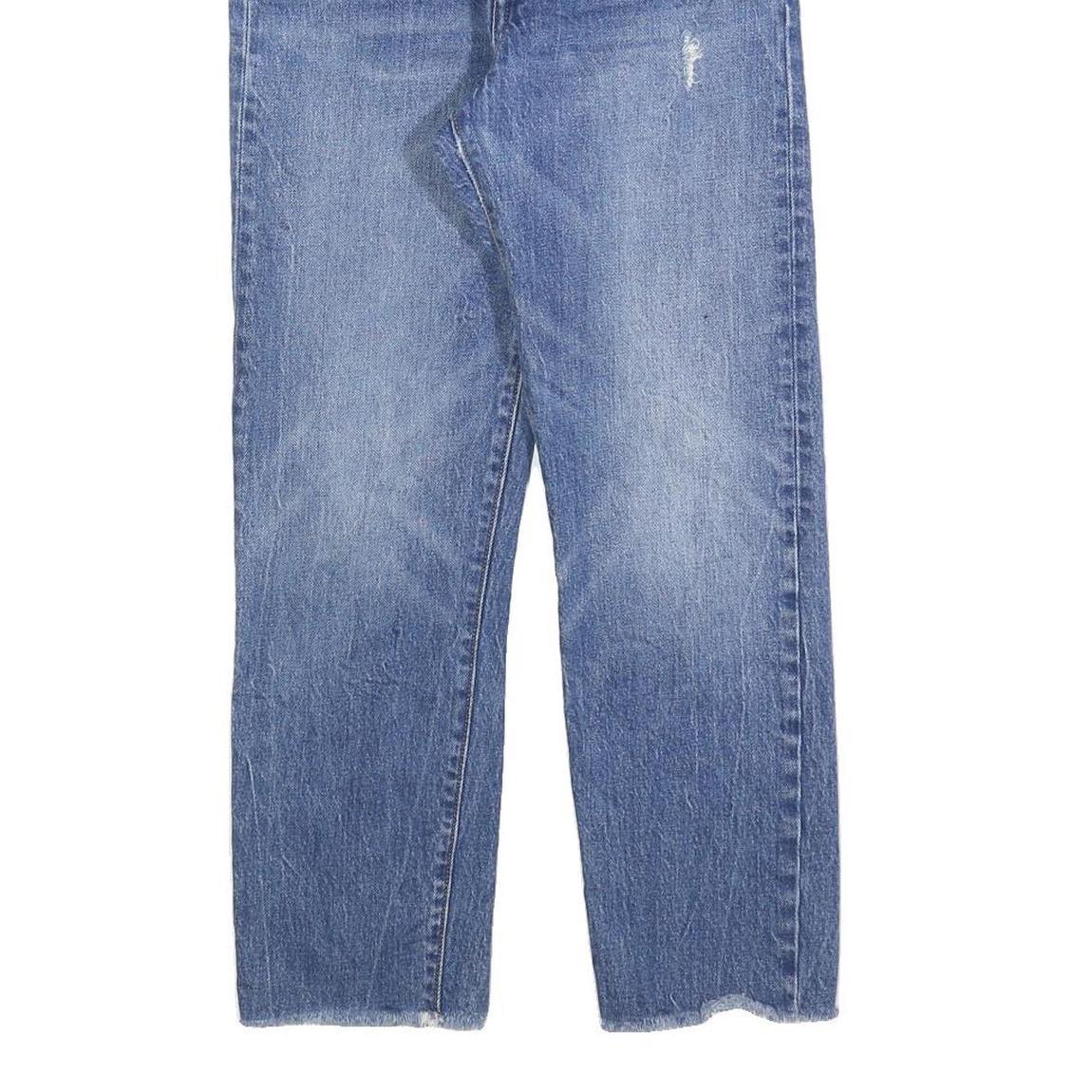 LEVI'S Womens Regular Blue Denim Jeans W28 L28 Button Cotton Blend Classic