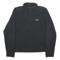THE NORTH FACE Womens Black Fleece Pullover Plain Crew Neck Tight Knit S Outdoor