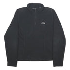 THE NORTH FACE Womens Black Fleece Pullover Plain Crew Neck Tight Knit S Outdoor