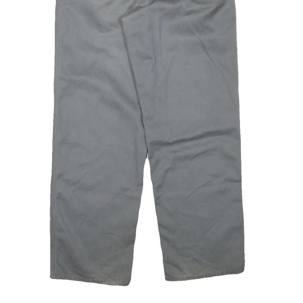 CARHARTT Mens Regular Fit Cotton Blend Grey Trousers W38 L32 Workwear Zip