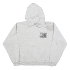 Womens Grey Bricklayers Union Local #28 Hooded Pullover XL Cotton Blend Casual