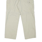 COLUMBIA Mens Cotton Blend Relaxed Cargo Trousers Beige W32 L27 Outdoor Utility