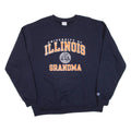 CHAMPION University Of Illinois Grandma Womens Sweatshirt Blue USA L