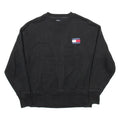 TOMMY HILFIGER Mens Sweatshirt Black XS