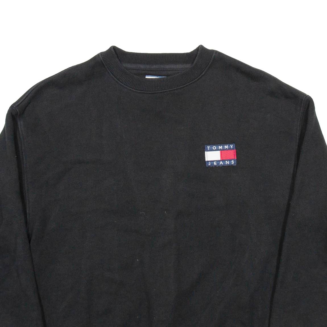 TOMMY HILFIGER Mens Sweatshirt Black XS