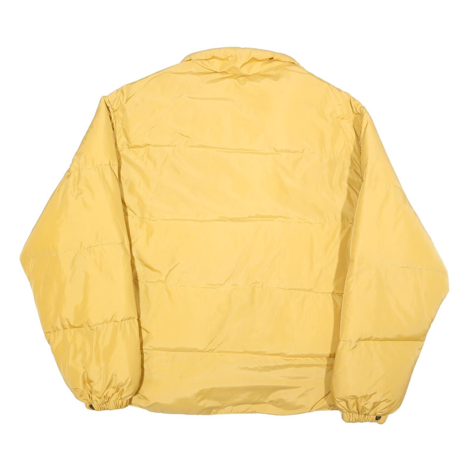 BIG STAR Mens Yellow Classic Zip Polyester Blend Puffer Jacket XL