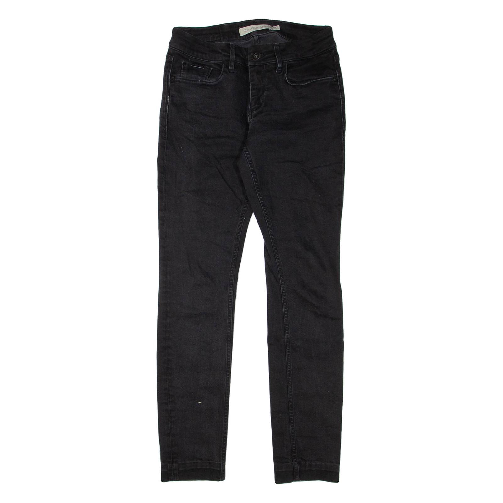 CALVIN KLEIN JEANS Womens Jeans Black Regular Skinny W27 L32