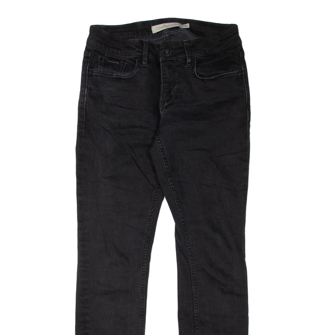 CALVIN KLEIN JEANS Womens Jeans Black Regular Skinny W27 L32