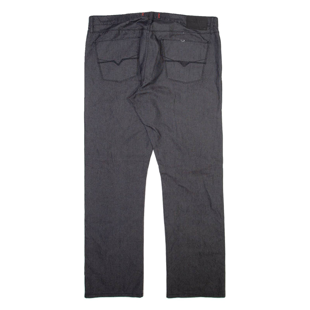 GUESS Mens Trousers Grey Regular Straight W38 L32