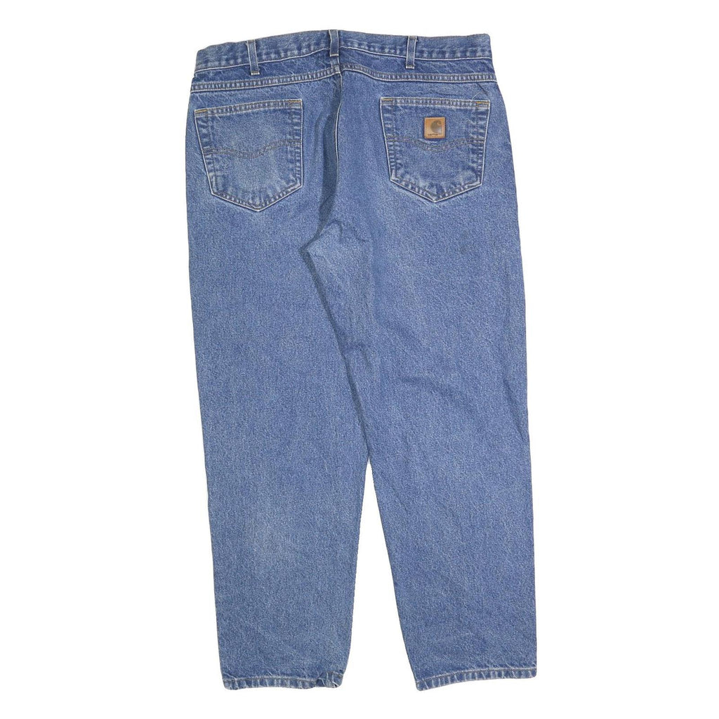 CARHARTT Mens Jeans Blue Relaxed Straight Denim Medium W38 L30 Workwear