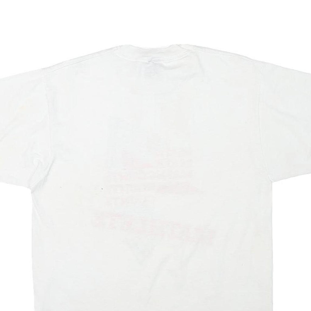 THE BEST Mens White Graphic T-Shirt L Short Sleeve Crew Neck Math Counts