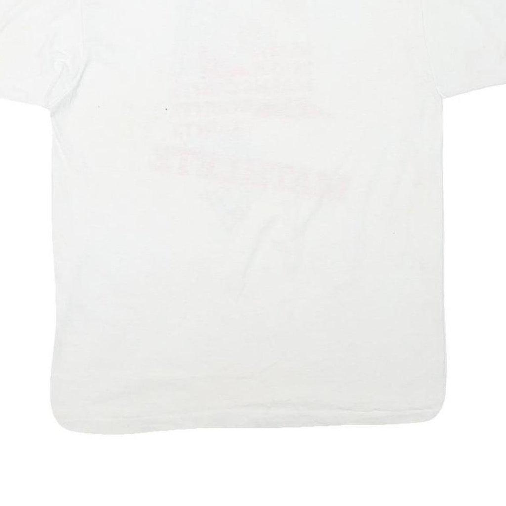 THE BEST Mens White Graphic T-Shirt L Short Sleeve Crew Neck Math Counts