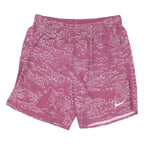 NIKE Mens Pink & White Printed Sports Casual Shorts M W30 Lightweight