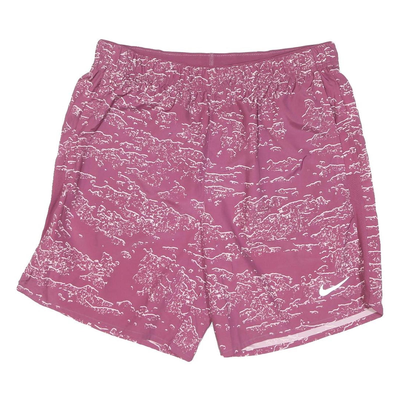 NIKE Mens Pink & White Printed Sports Casual Shorts M W30 Lightweight