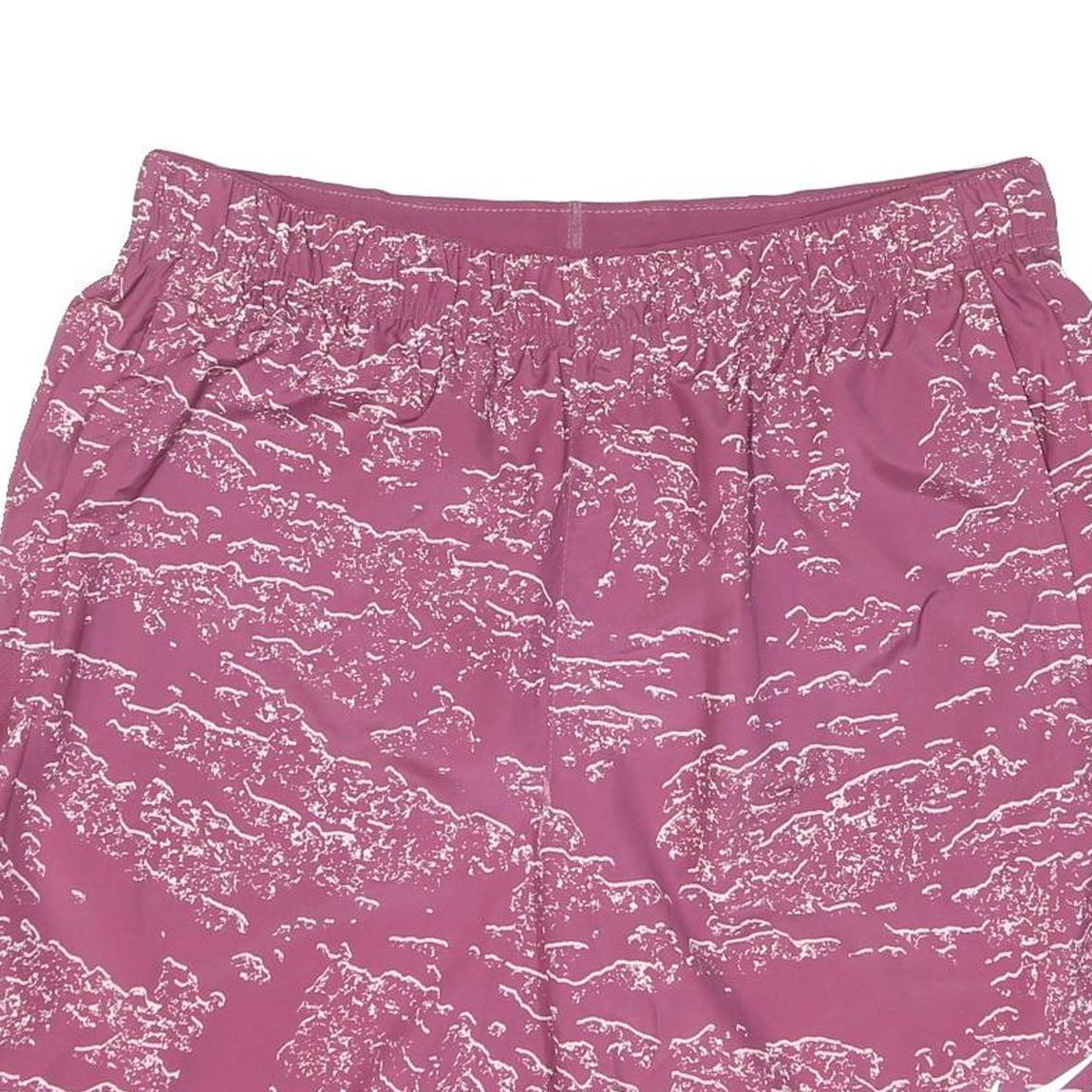 NIKE Mens Pink & White Printed Sports Casual Shorts M W30 Lightweight