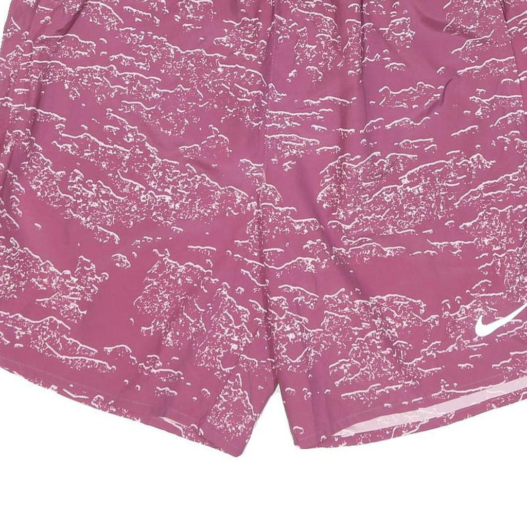 NIKE Mens Pink & White Printed Sports Casual Shorts M W30 Lightweight