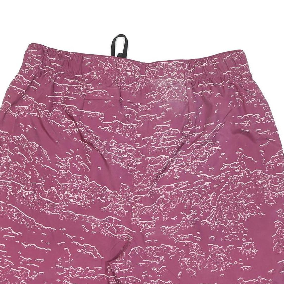 NIKE Mens Pink & White Printed Sports Casual Shorts M W30 Lightweight