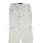 GLORIA VANDERBLIT Womens Cotton Blend Relaxed Casual Cargo Trousers W32 L32