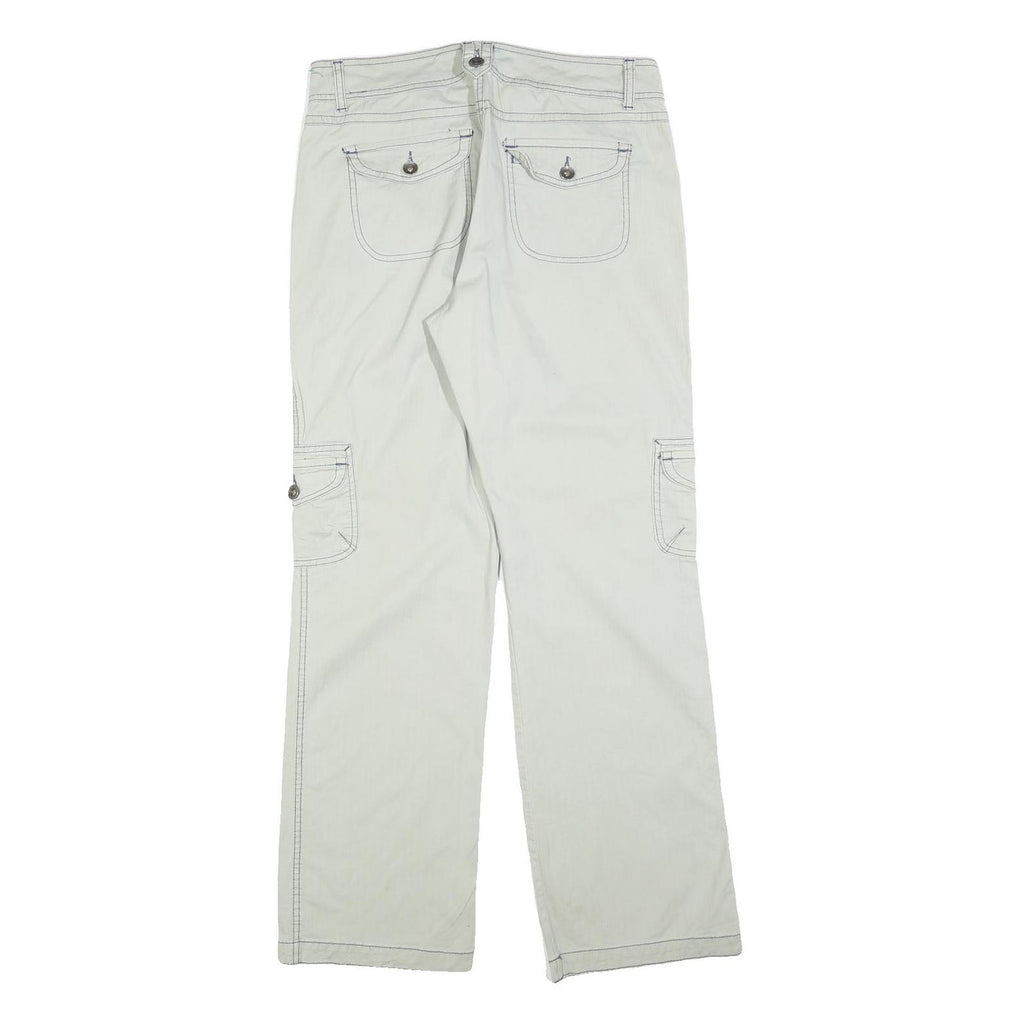GLORIA VANDERBLIT Womens Cotton Blend Relaxed Casual Cargo Trousers W32 L32