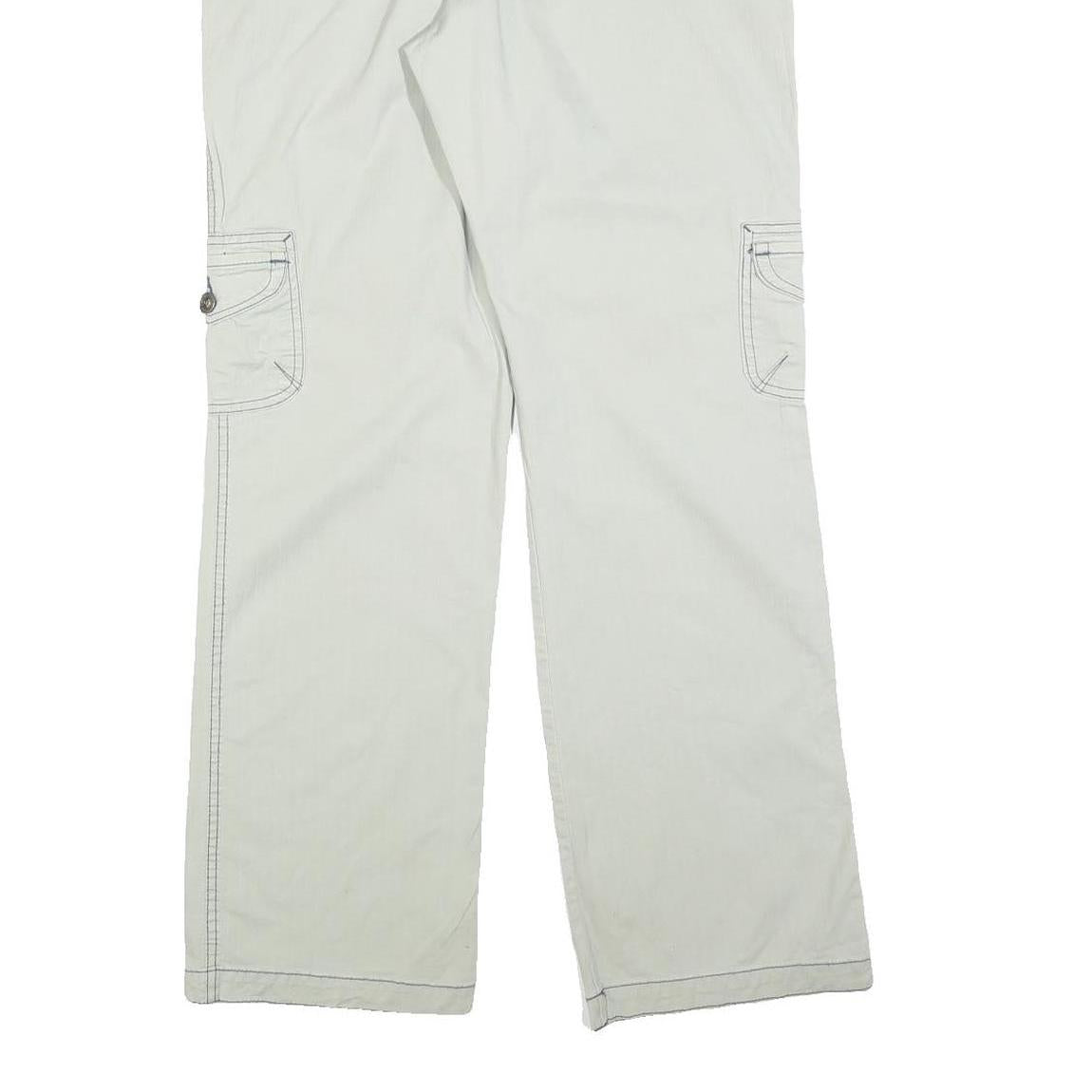 GLORIA VANDERBLIT Womens Cotton Blend Relaxed Casual Cargo Trousers W32 L32