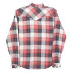 LEVI'S Mens Red & White Check Shirt S Casual Retro Button-Up Cotton Blend