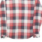 LEVI'S Mens Red & White Check Shirt S Casual Retro Button-Up Cotton Blend
