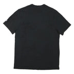 CHAMPION Mens Black Red Logo Graphic T-Shirt L Short Sleeve Crew Neck Cotton
