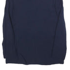 MASSIMO DUTTI Womens Navy Blue Jacket S Viscose Button Plain Stylish Elegant