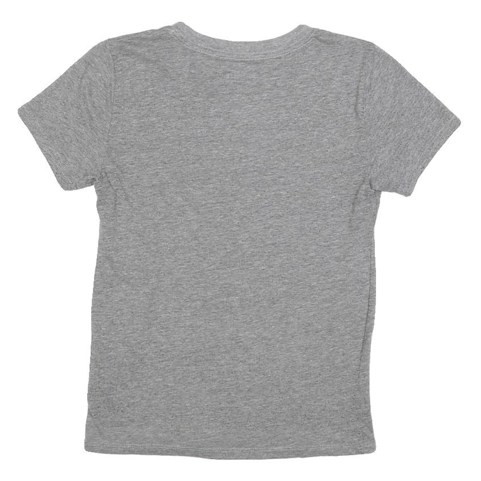 HOLLISTER Womens Grey Floral Print Basic Short Sleeve Crew Neck XS Cotton Blend