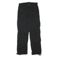 NO BOUNDARIES Womens Black Regular Fit Straight Leg Cargo Trousers W28 L30