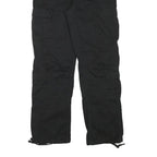 NO BOUNDARIES Womens Black Regular Fit Straight Leg Cargo Trousers W28 L30