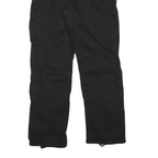 NO BOUNDARIES Womens Black Regular Fit Straight Leg Cargo Trousers W28 L30