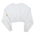NBA Womens Grey Los Angeles Lakers Crew Neck XS Cropped Cotton Sweatshirt
