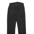 LEE Womens Black Classic Straight Denim Jeans Cotton Zip W29 L32