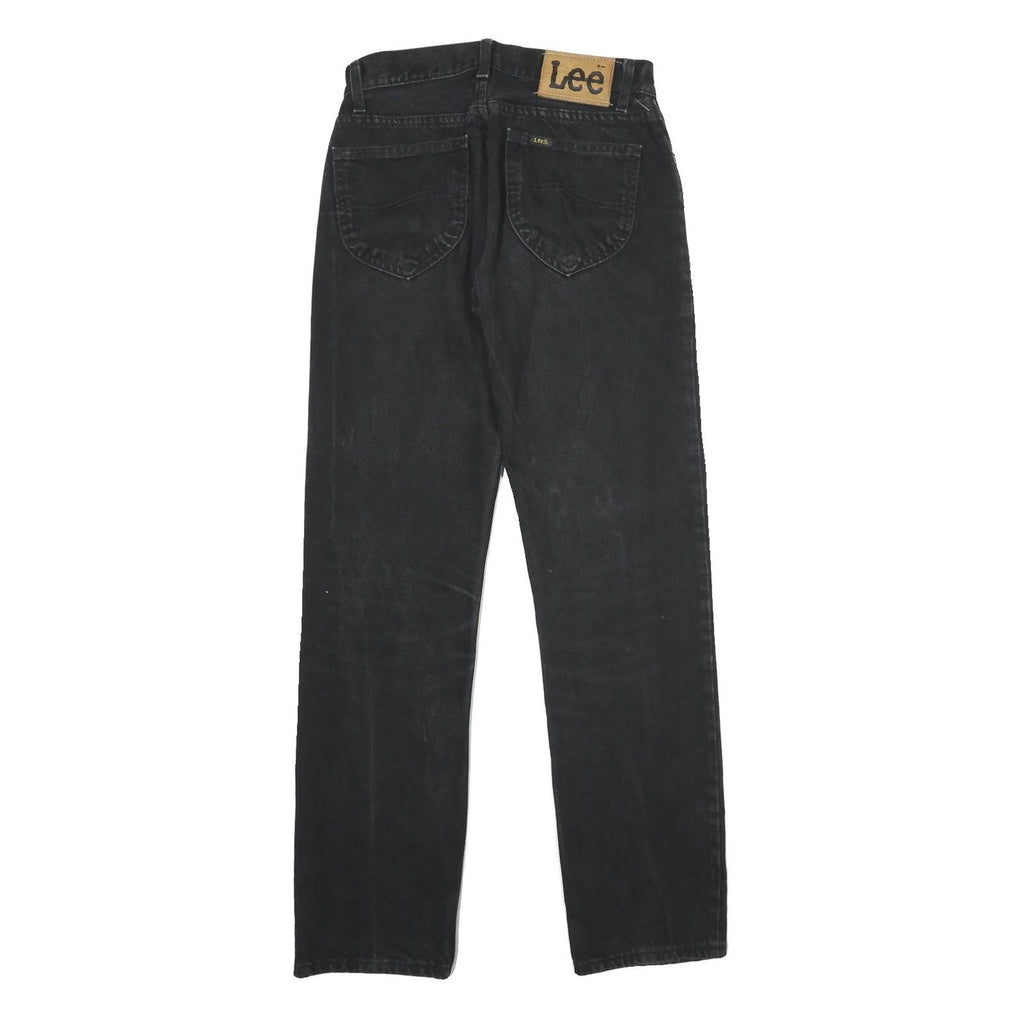 LEE Womens Black Classic Straight Denim Jeans Cotton Zip W29 L32