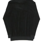 FILA Womens Black Hoodie UK 4 Cotton Blend Pullover Hooded Sweatshirt