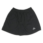 ADIDAS Mens Black Sports Shorts M W28 Polyester Drawstring Casual Athletic
