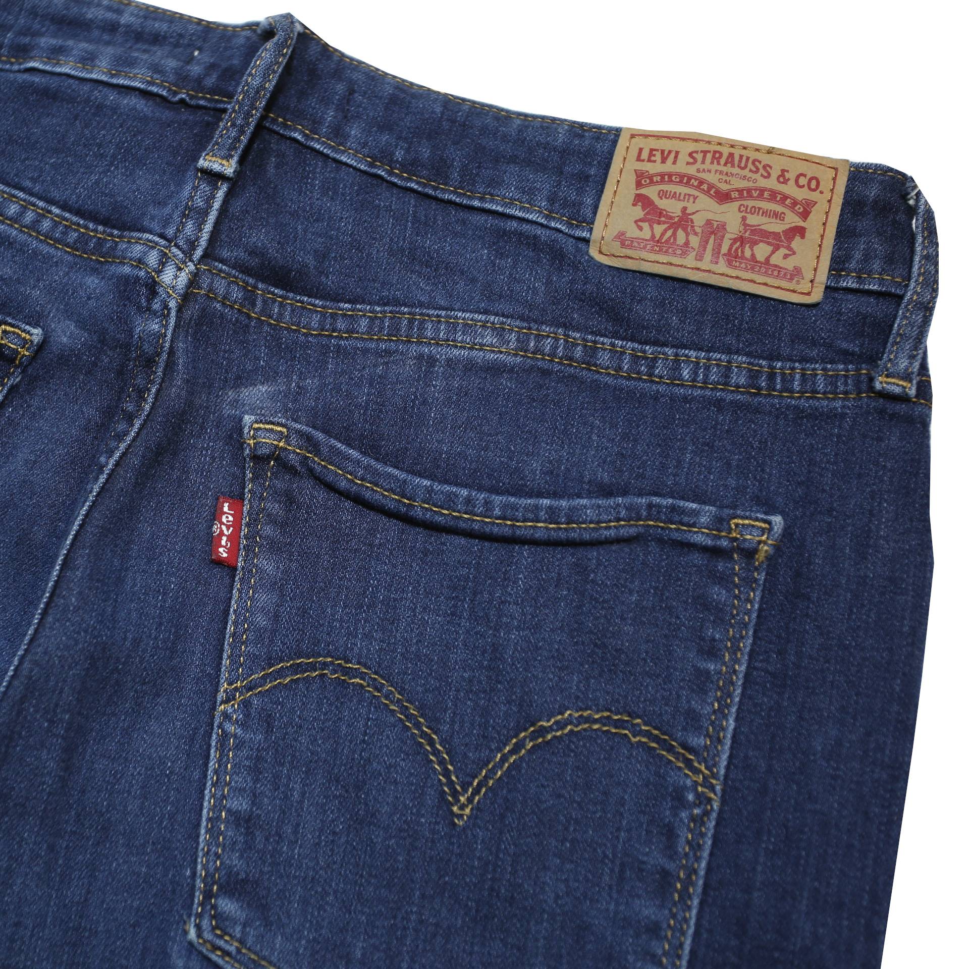 LEVI'S 721 Womens Slim Skinny Denim Dark W31 L30 Slim Fit Stretch Stretchy Jeans