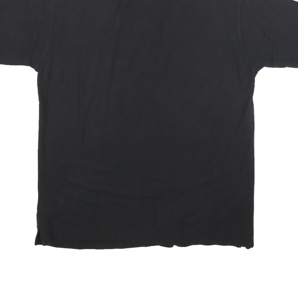 UMBRO Mens Black & Grey Cotton Blend Short Sleeve Polo Shirt L Sports Casual