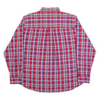 CHAPS Mens Shirt Red Plaid Long Sleeve XL