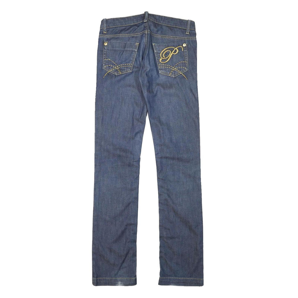 PHARD Womens Jeans Blue Slim Skinny Denim Medium W28 L32 Slim Fit Zip Pocket