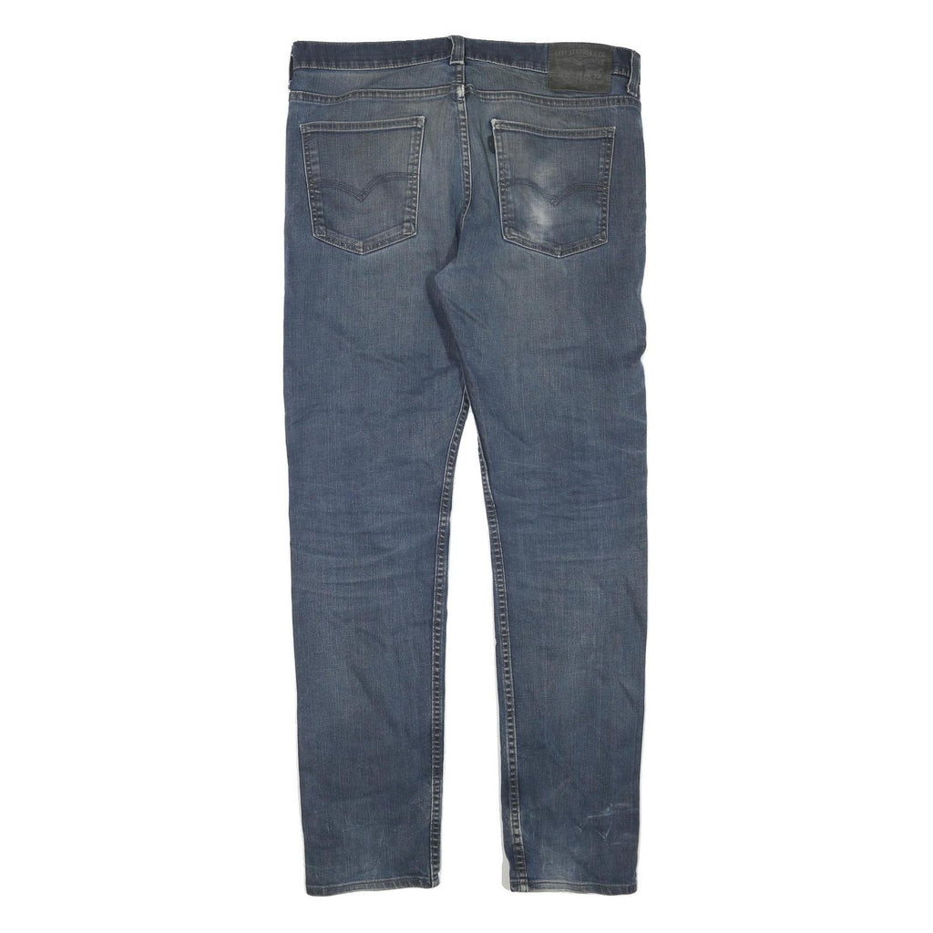 LEVI'S Mens Regular Fit Blue Denim Jeans W33 L34 Vintage Style Casual Zip