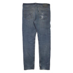 LEVI'S Mens Regular Fit Blue Denim Jeans W33 L34 Vintage Style Casual Zip