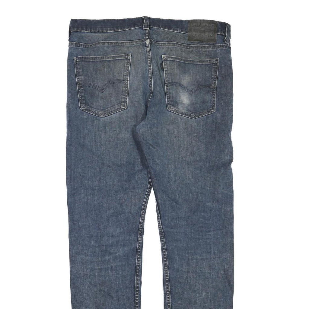 LEVI'S Mens Regular Fit Blue Denim Jeans W33 L34 Vintage Style Casual Zip