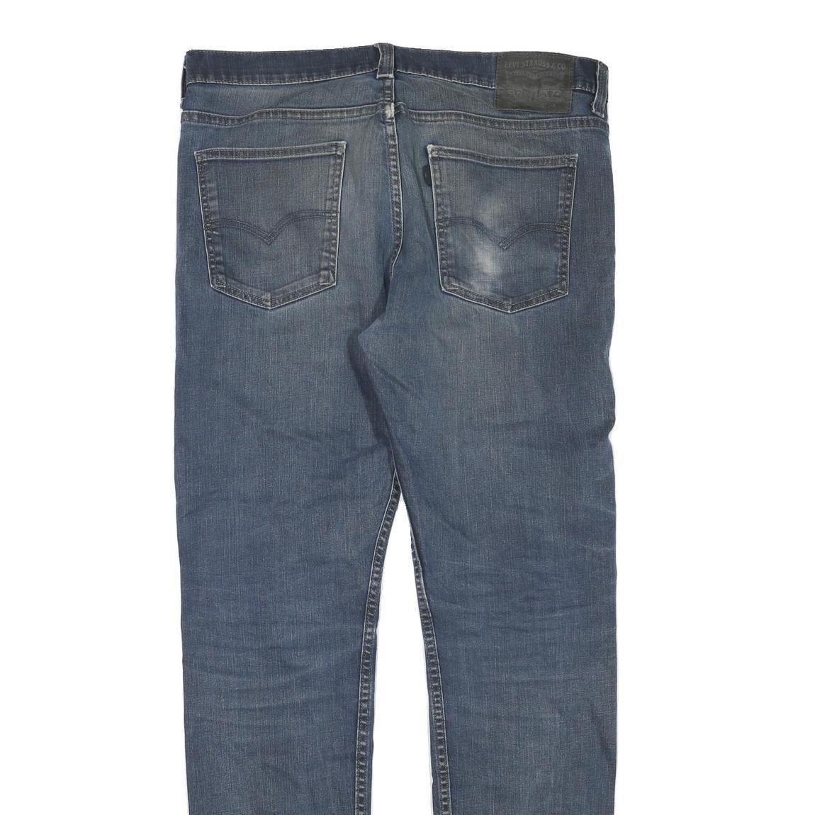 LEVI'S Mens Regular Fit Blue Denim Jeans W33 L34 Vintage Style Casual Zip