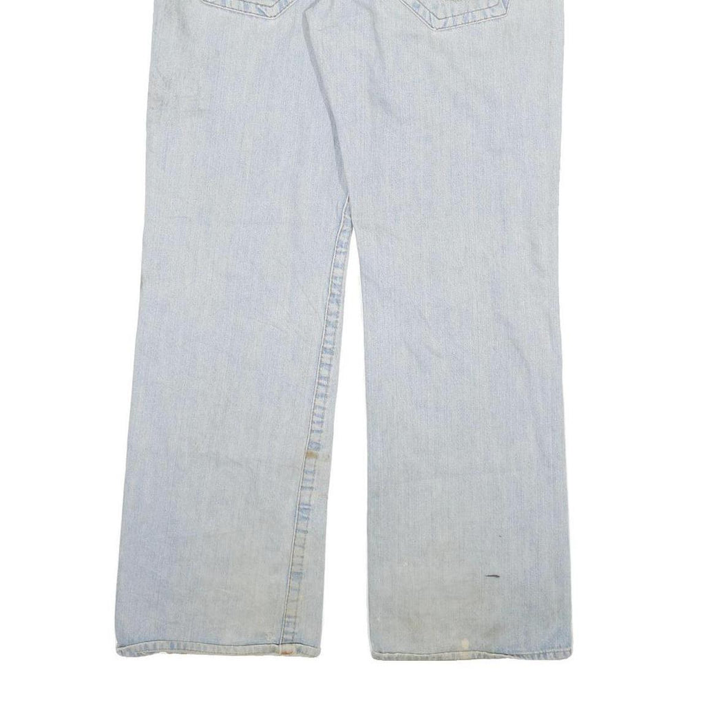 TRUE RELIGION Mens Jeans Blue Regular Straight Denim Light W36 L33 Zip Cotton