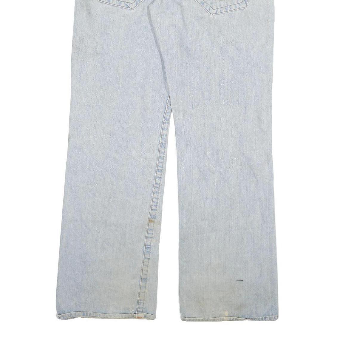 TRUE RELIGION Mens Jeans Blue Regular Straight Denim Light W36 L33 Zip Cotton