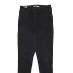 LEVI'S Mile High Big E Womens Jeans Black Slim Skinny Denim W30 L30 Stylish