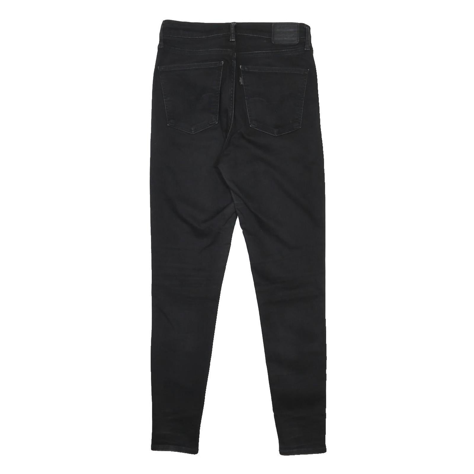 LEVI'S Mile High Big E Womens Jeans Black Slim Skinny Denim W30 L30 Stylish