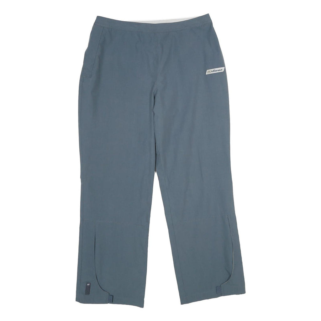 ELLESSE Womens Regular Blue Polyester Blend Trousers W32 L30 Casual Sporty